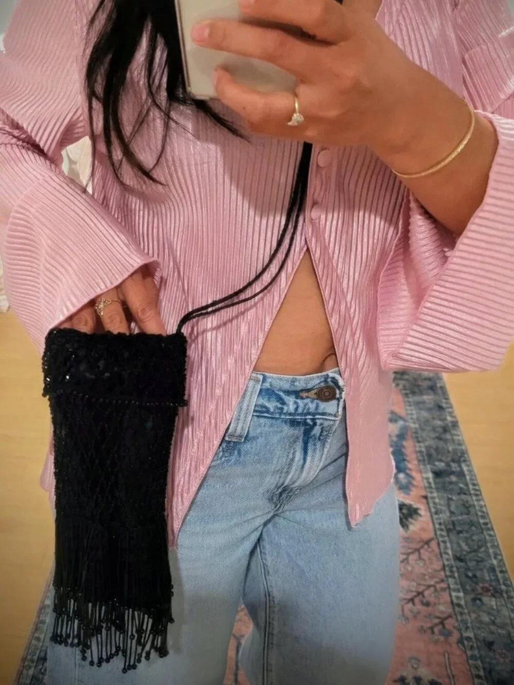 N/A black beaded